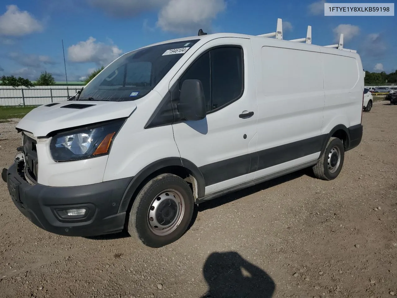 2020 Ford Transit T-150 VIN: 1FTYE1Y8XLKB59198 Lot: 71946104