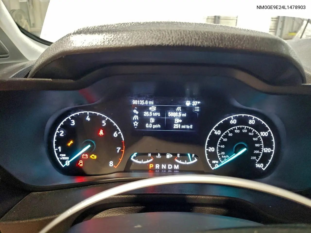 NM0GE9E24L1478903 2020 Ford Transit Connect Xl