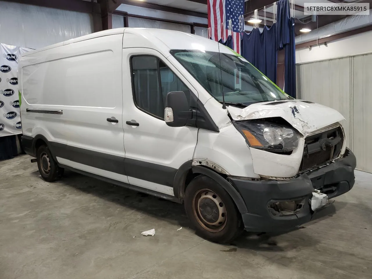 2021 Ford Transit T-250 VIN: 1FTBR1C8XMKA85915 Lot: 54367884