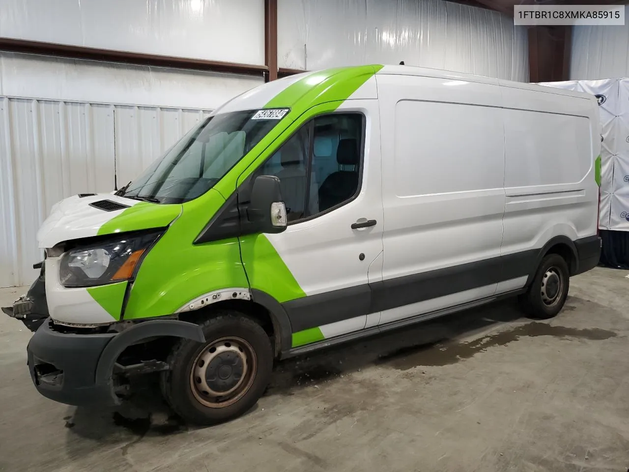 2021 Ford Transit T-250 VIN: 1FTBR1C8XMKA85915 Lot: 54367884