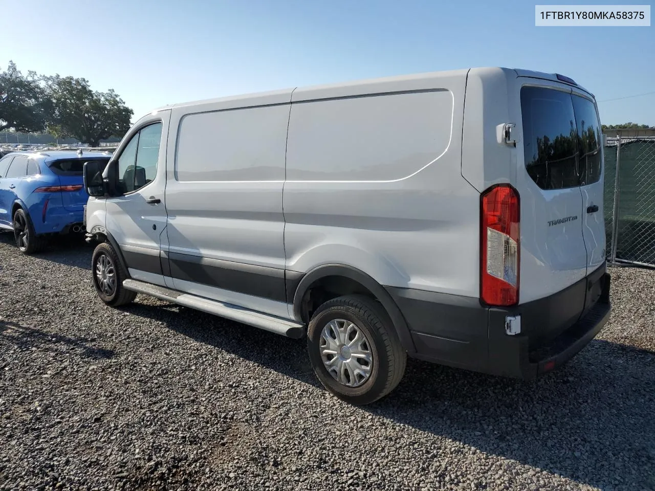 2021 Ford Transit T-250 VIN: 1FTBR1Y80MKA58375 Lot: 55335854