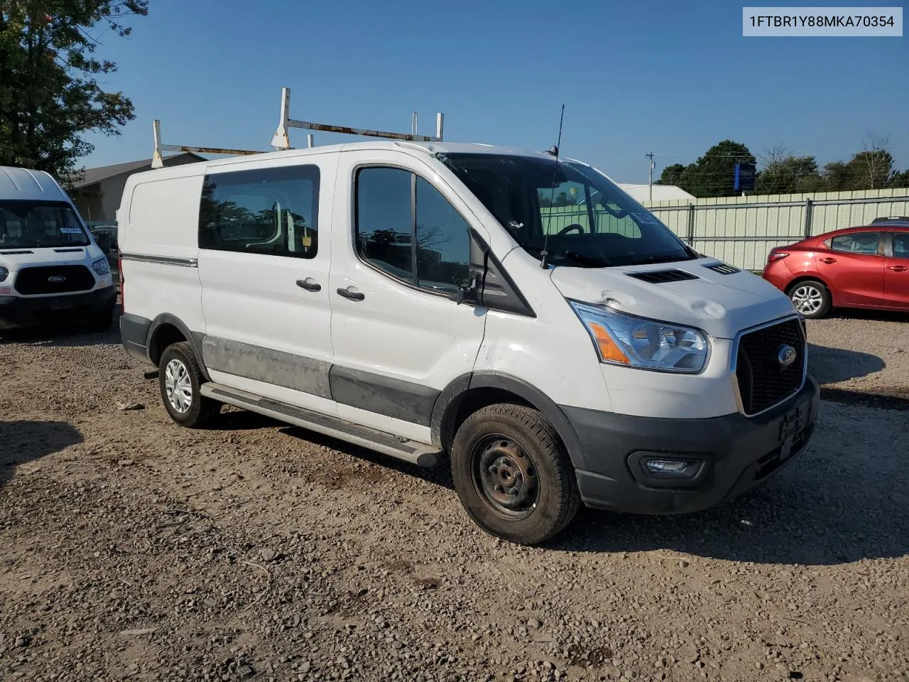 2021 Ford Transit T-250 VIN: 1FTBR1Y88MKA70354 Lot: 70822714