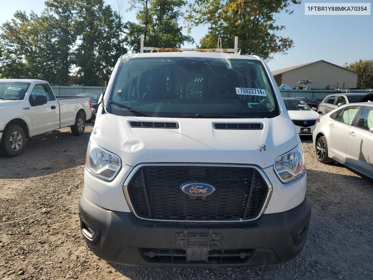 2021 Ford Transit T-250 VIN: 1FTBR1Y88MKA70354 Lot: 70822714