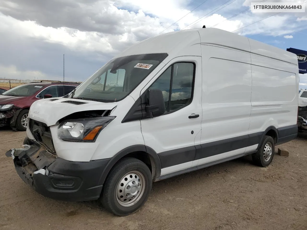 2022 Ford Transit T-250 VIN: 1FTBR3U80NKA64843 Lot: 53710874