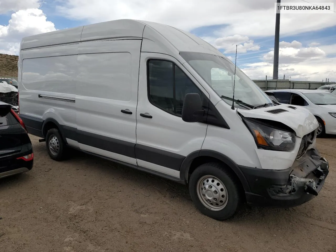 2022 Ford Transit T-250 VIN: 1FTBR3U80NKA64843 Lot: 53710874