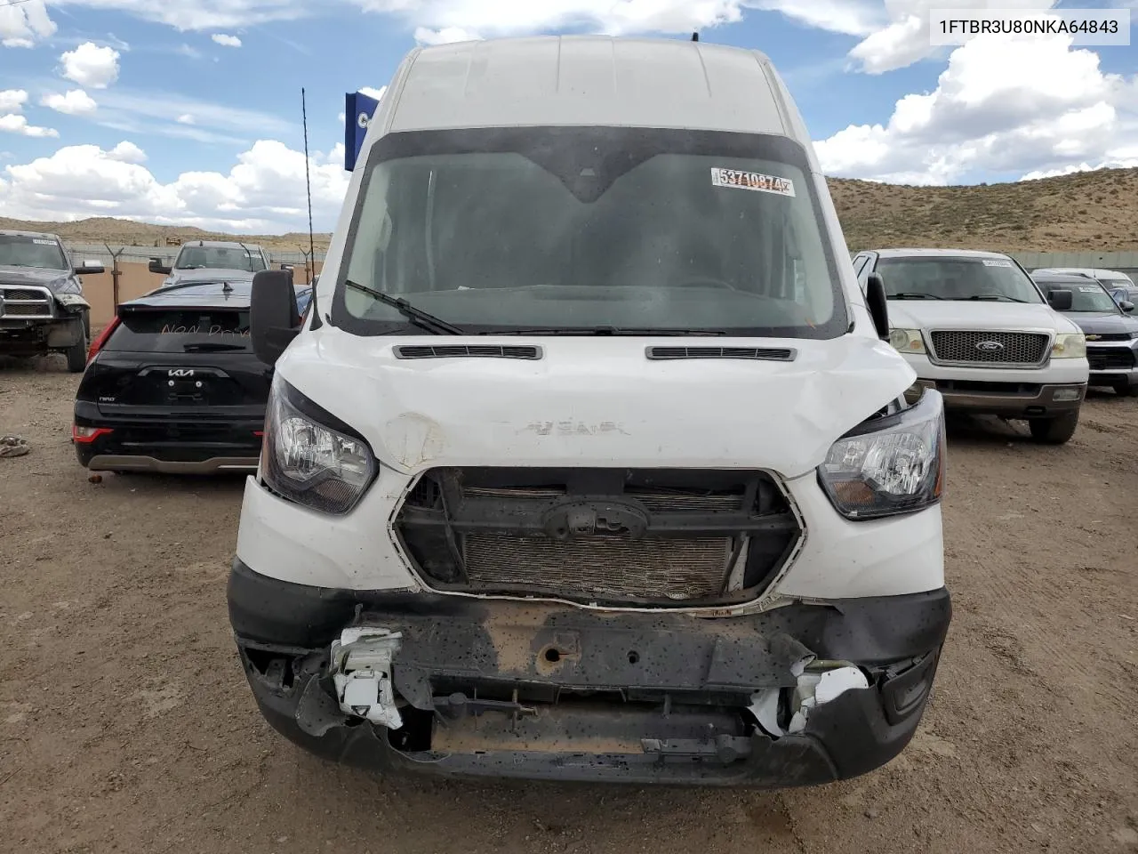 2022 Ford Transit T-250 VIN: 1FTBR3U80NKA64843 Lot: 53710874