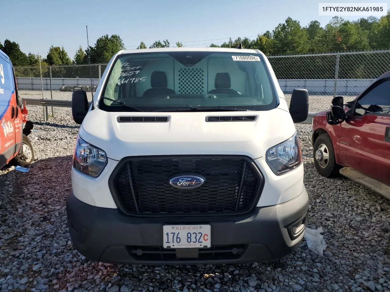 2022 Ford Transit T-150 VIN: 1FTYE2Y82NKA61985 Lot: 71680594