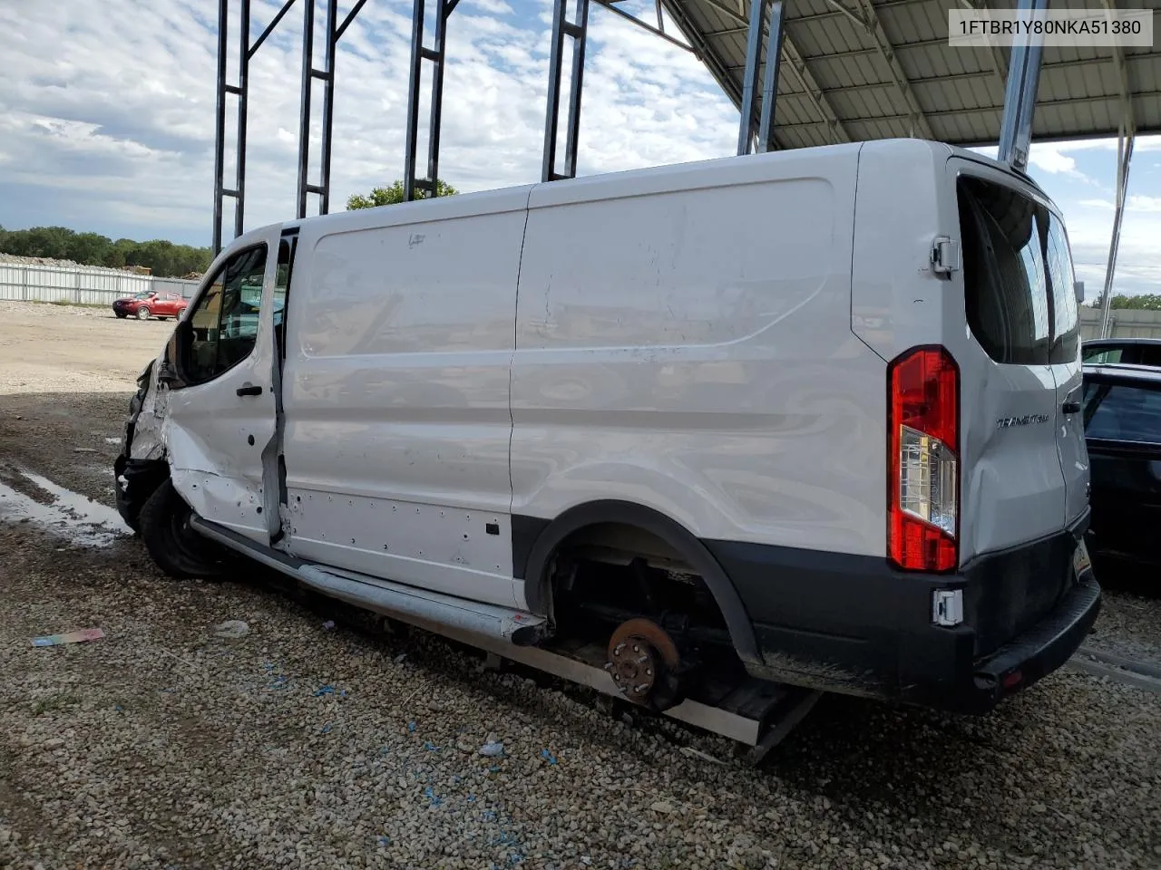 2022 Ford Transit T-250 VIN: 1FTBR1Y80NKA51380 Lot: 72744924