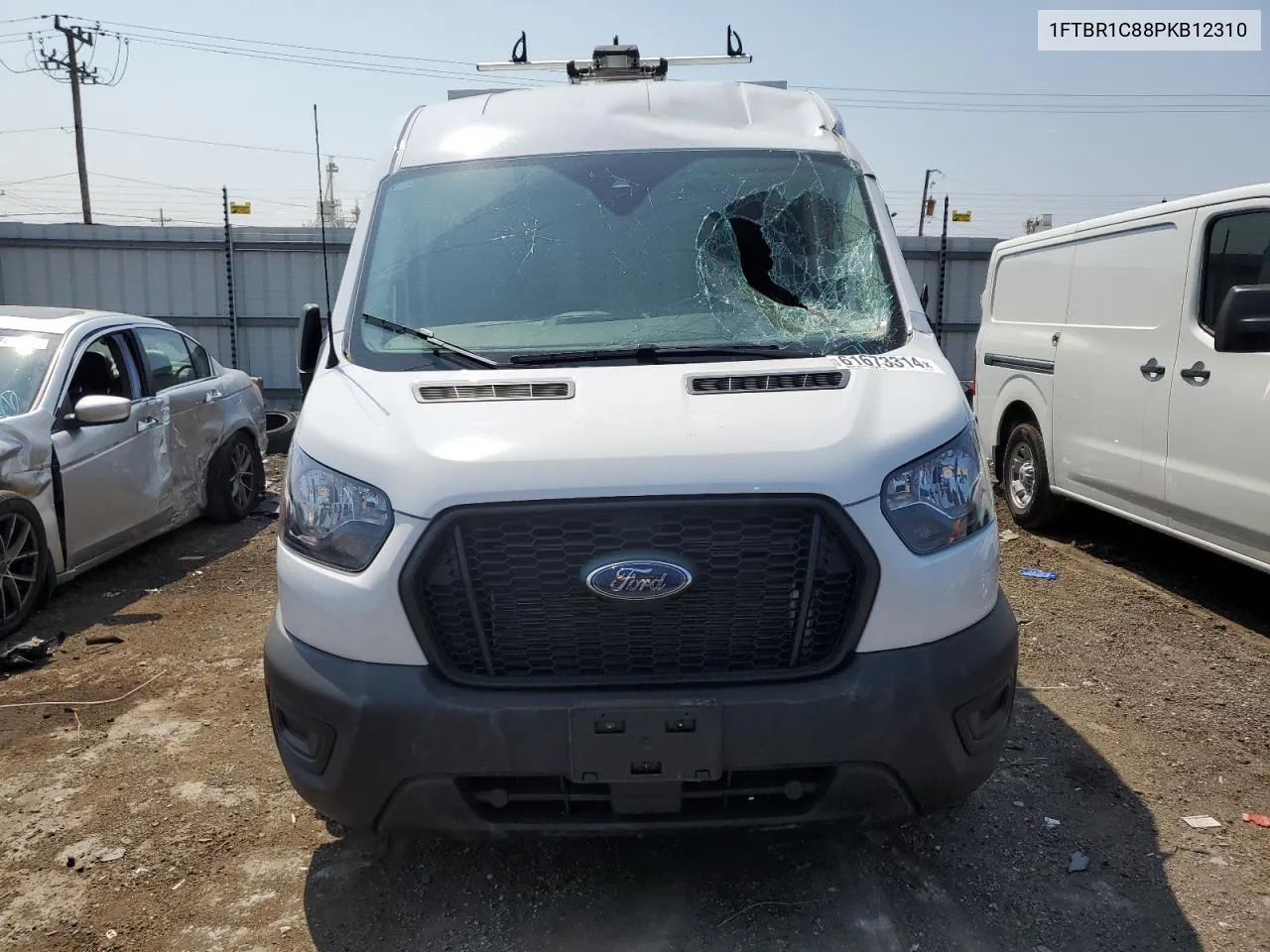 2023 Ford Transit T-250 VIN: 1FTBR1C88PKB12310 Lot: 61673314