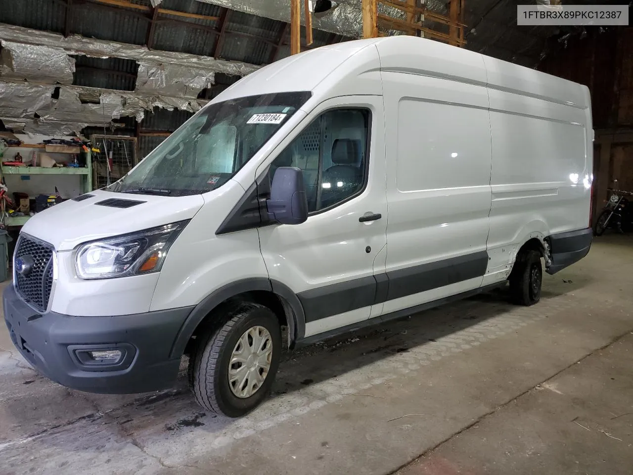 2023 Ford Transit T-250 VIN: 1FTBR3X89PKC12387 Lot: 71230184