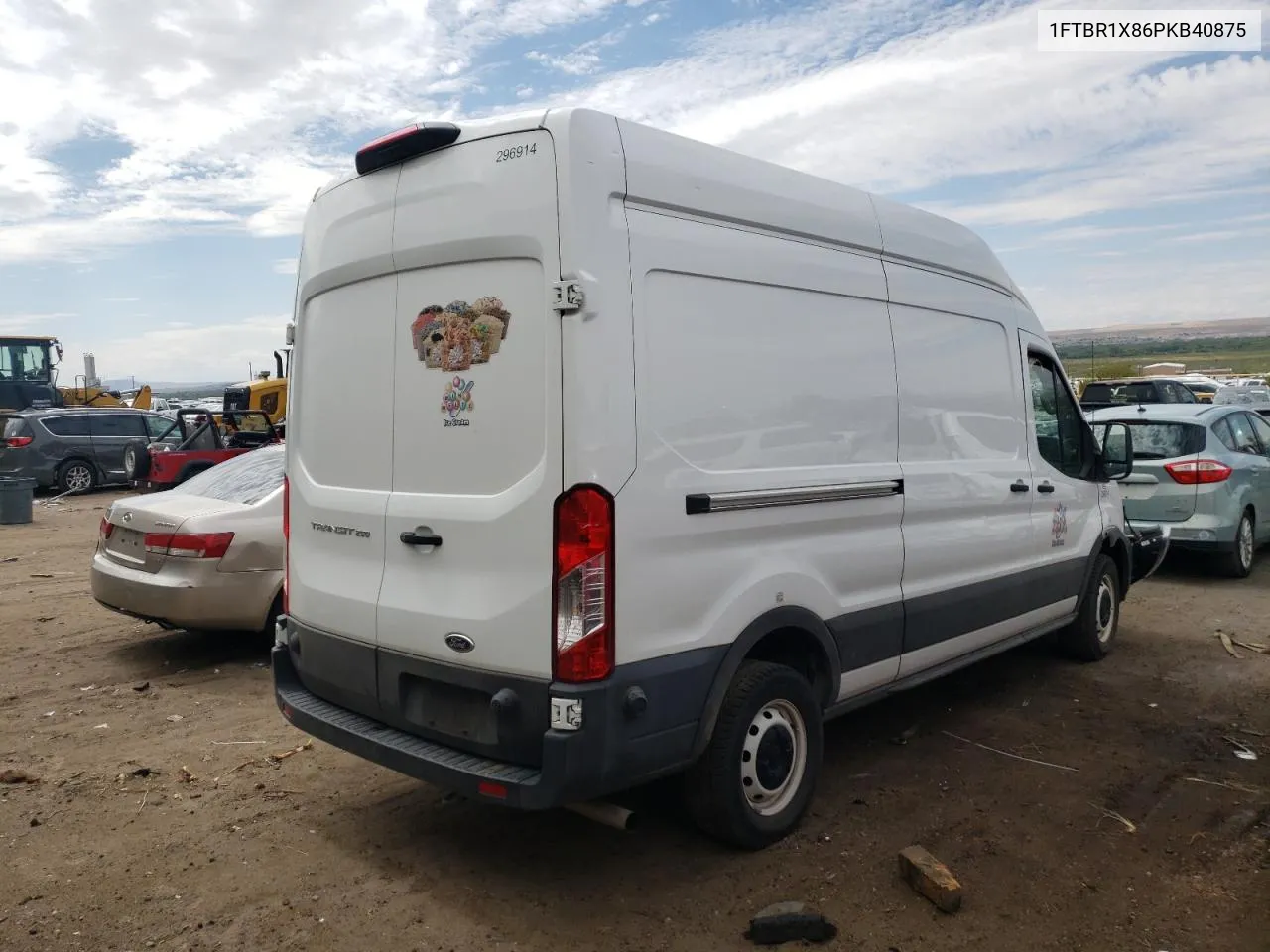 2023 Ford Transit T-250 VIN: 1FTBR1X86PKB40875 Lot: 71410434