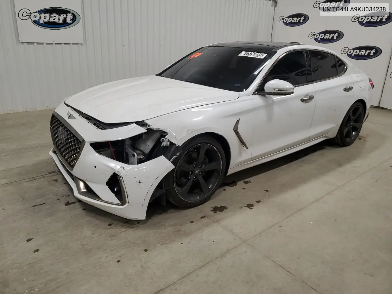 KMTG44LA9KU034238 2019 Genesis G70 Prestige