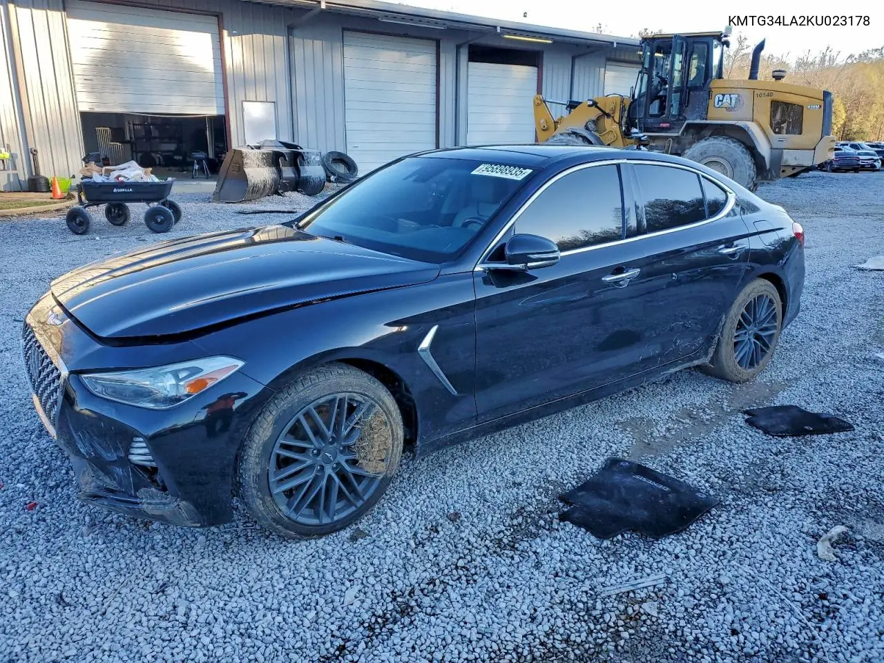 KMTG34LA2KU023178 2019 Genesis G70 Elite