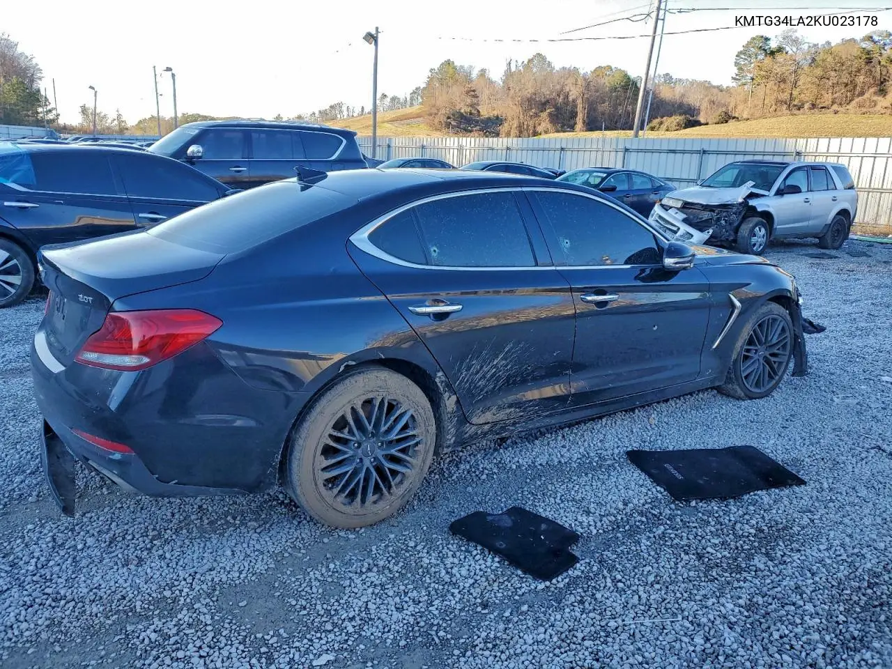 KMTG34LA2KU023178 2019 Genesis G70 Elite