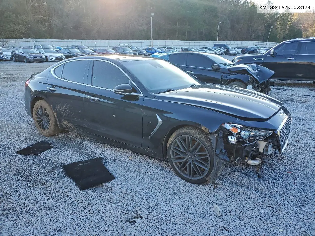 KMTG34LA2KU023178 2019 Genesis G70 Elite