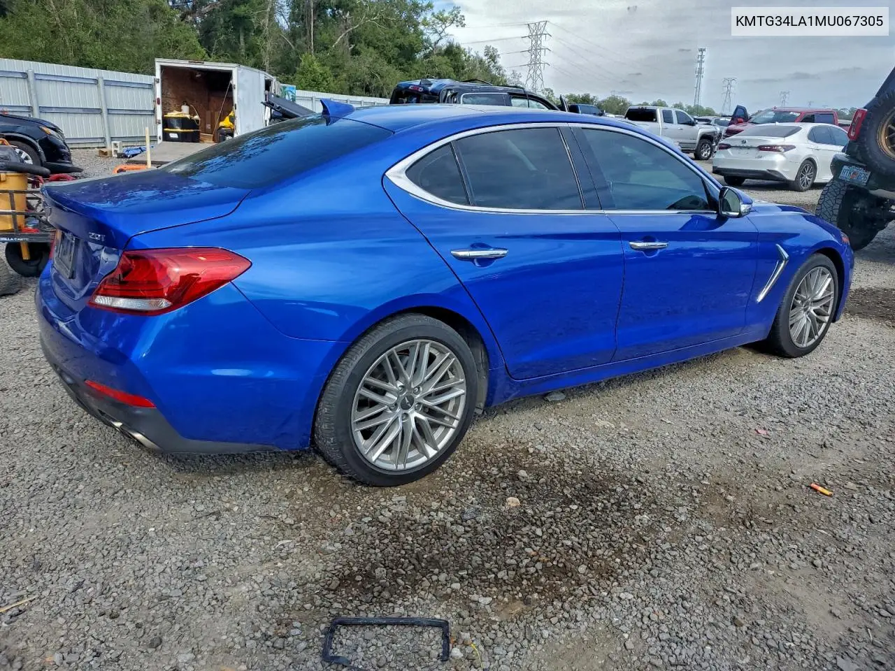 KMTG34LA1MU067305 2021 Genesis G70 Elite