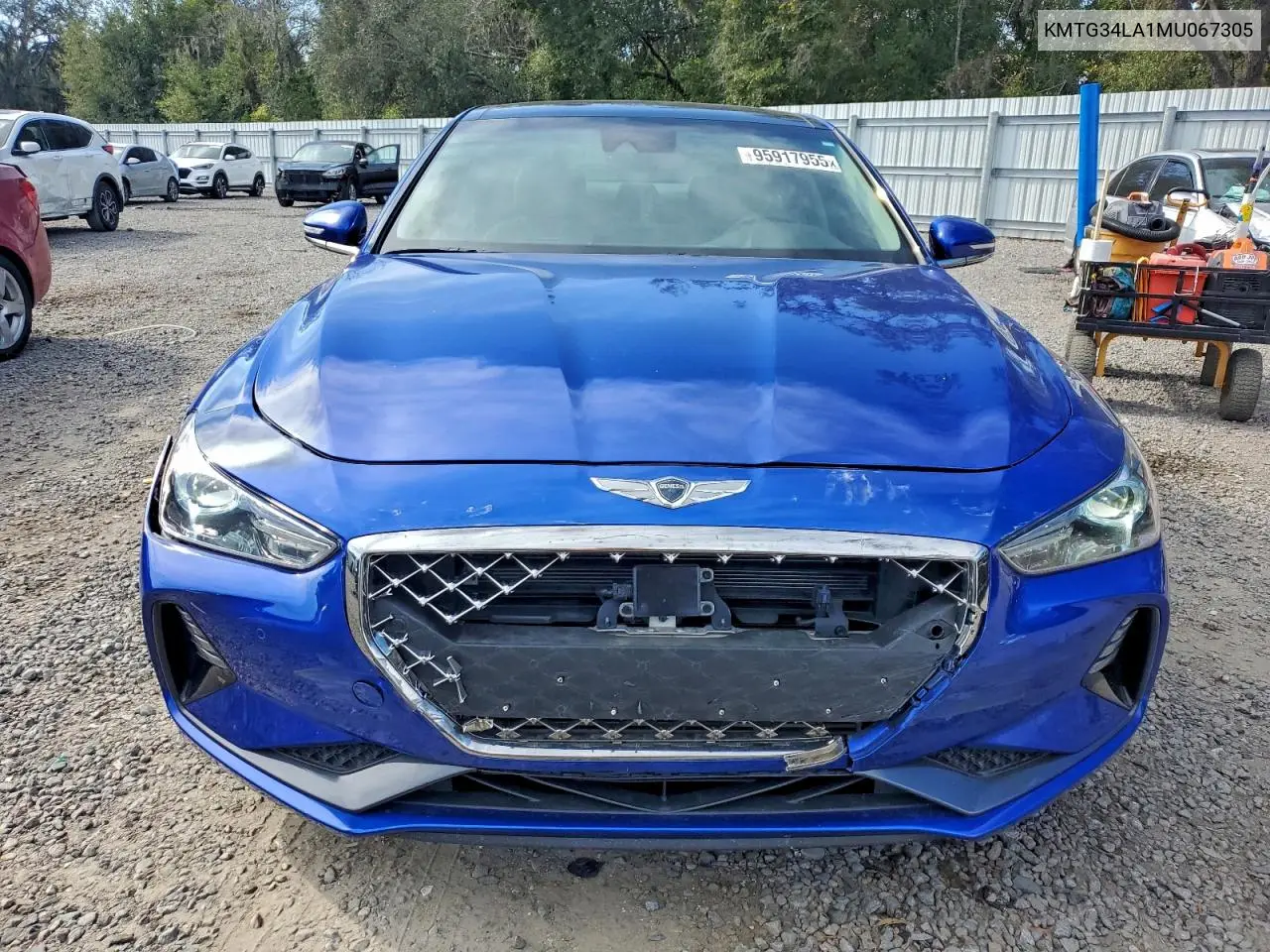 KMTG34LA1MU067305 2021 Genesis G70 Elite