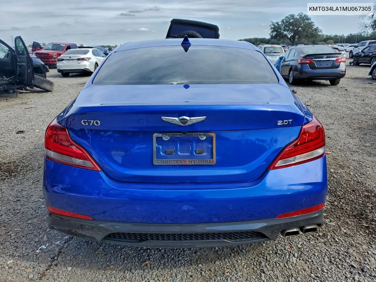 KMTG34LA1MU067305 2021 Genesis G70 Elite