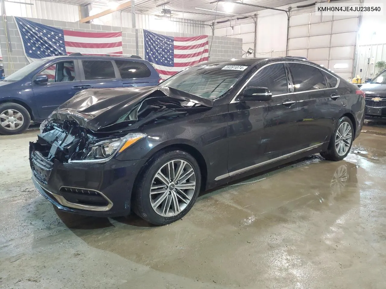 KMHGN4JE4JU238540 2018 Genesis G80 Base