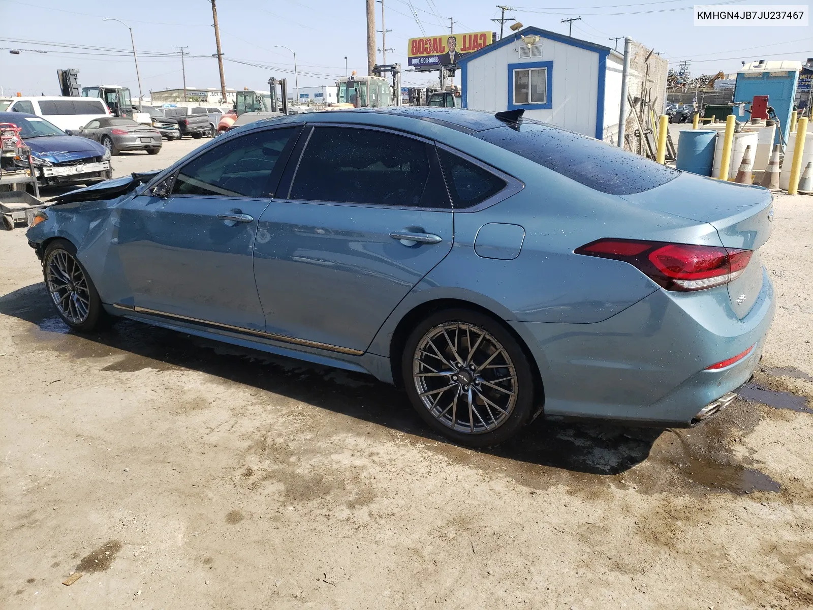 KMHGN4JB7JU237467 2018 Hyundai Genesis G80 Sport