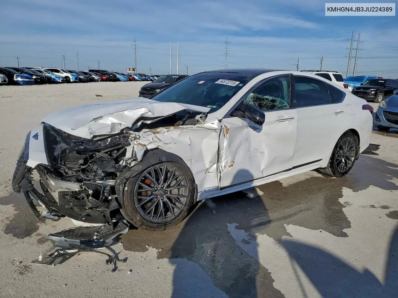 KMHGN4JB3JU224389 2018 Genesis G80 Sport