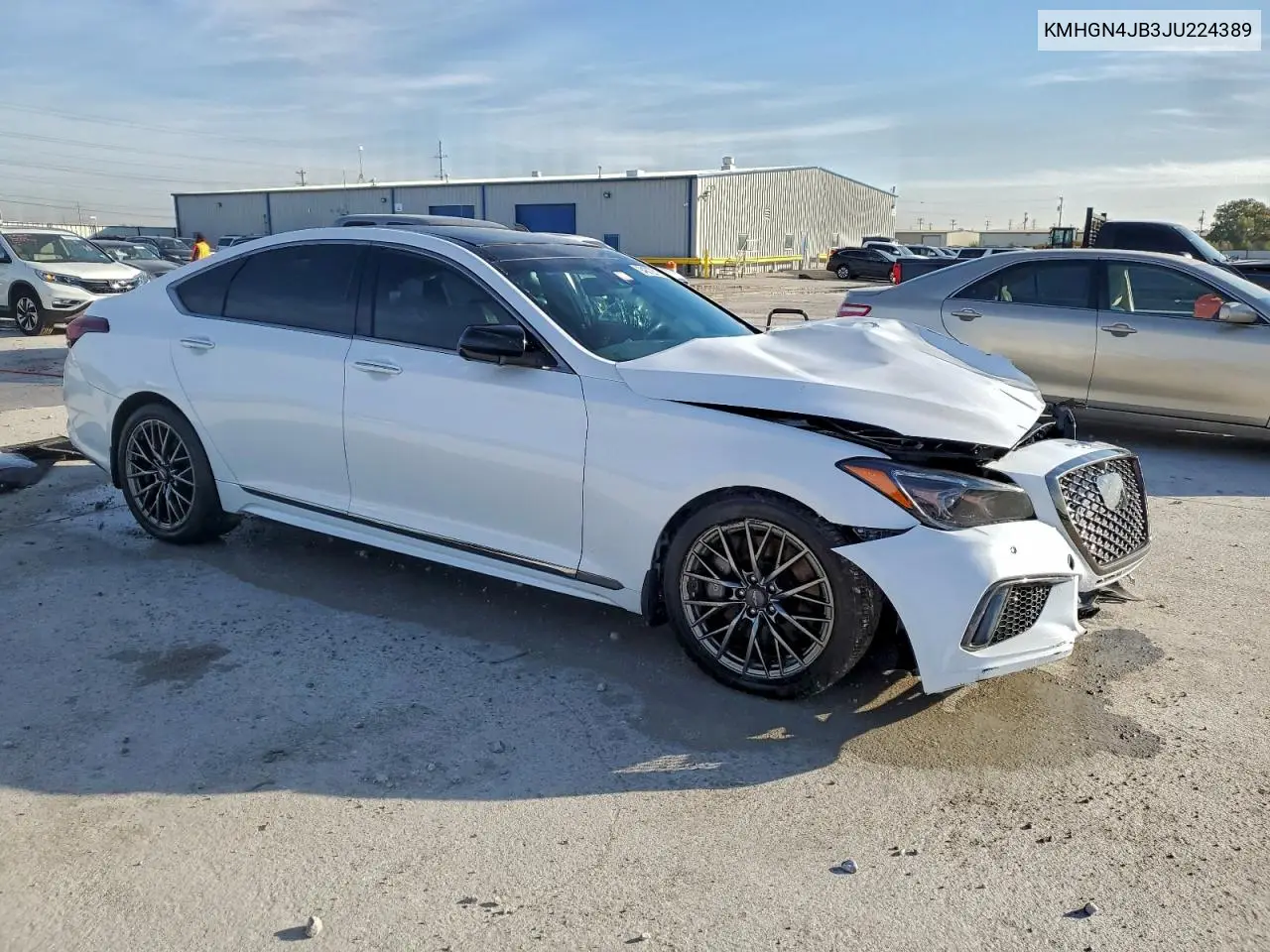 KMHGN4JB3JU224389 2018 Genesis G80 Sport