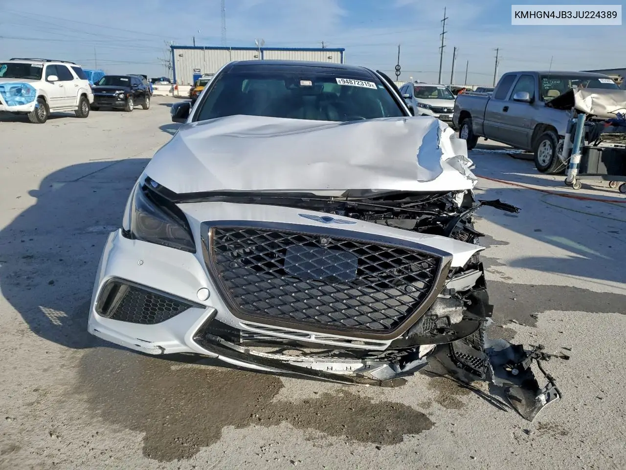 KMHGN4JB3JU224389 2018 Genesis G80 Sport