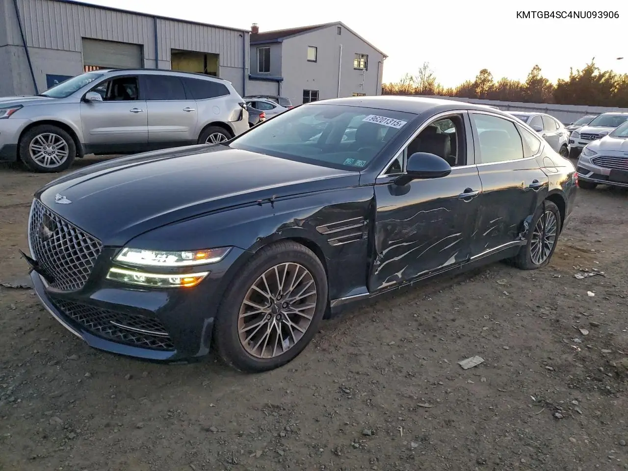 KMTGB4SC4NU093906 2022 Genesis G80 Base