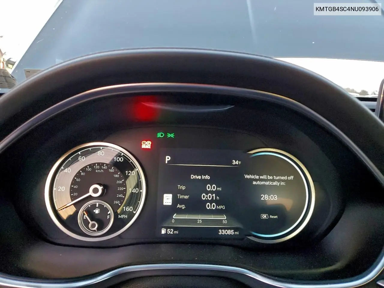 KMTGB4SC4NU093906 2022 Genesis G80 Base