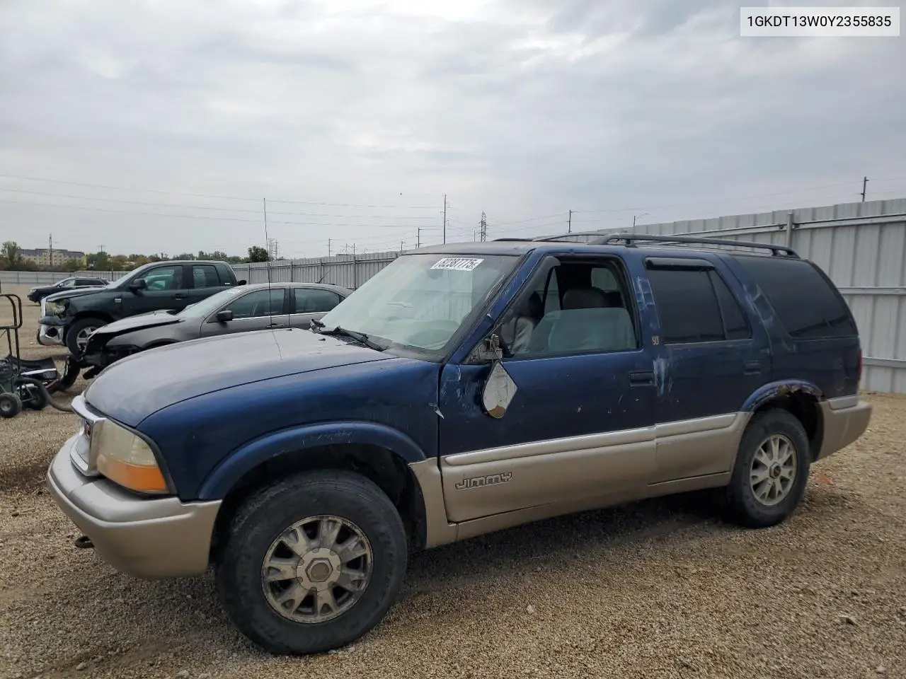 1GKDT13W0Y2355835 2000 GMC Jimmy / Envoy