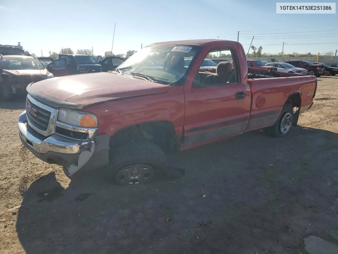 1GTEK14T53E251386 2003 GMC New Sierra K1500