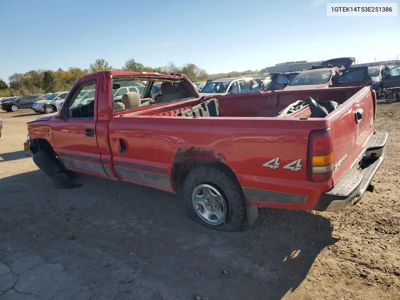 1GTEK14T53E251386 2003 GMC New Sierra K1500