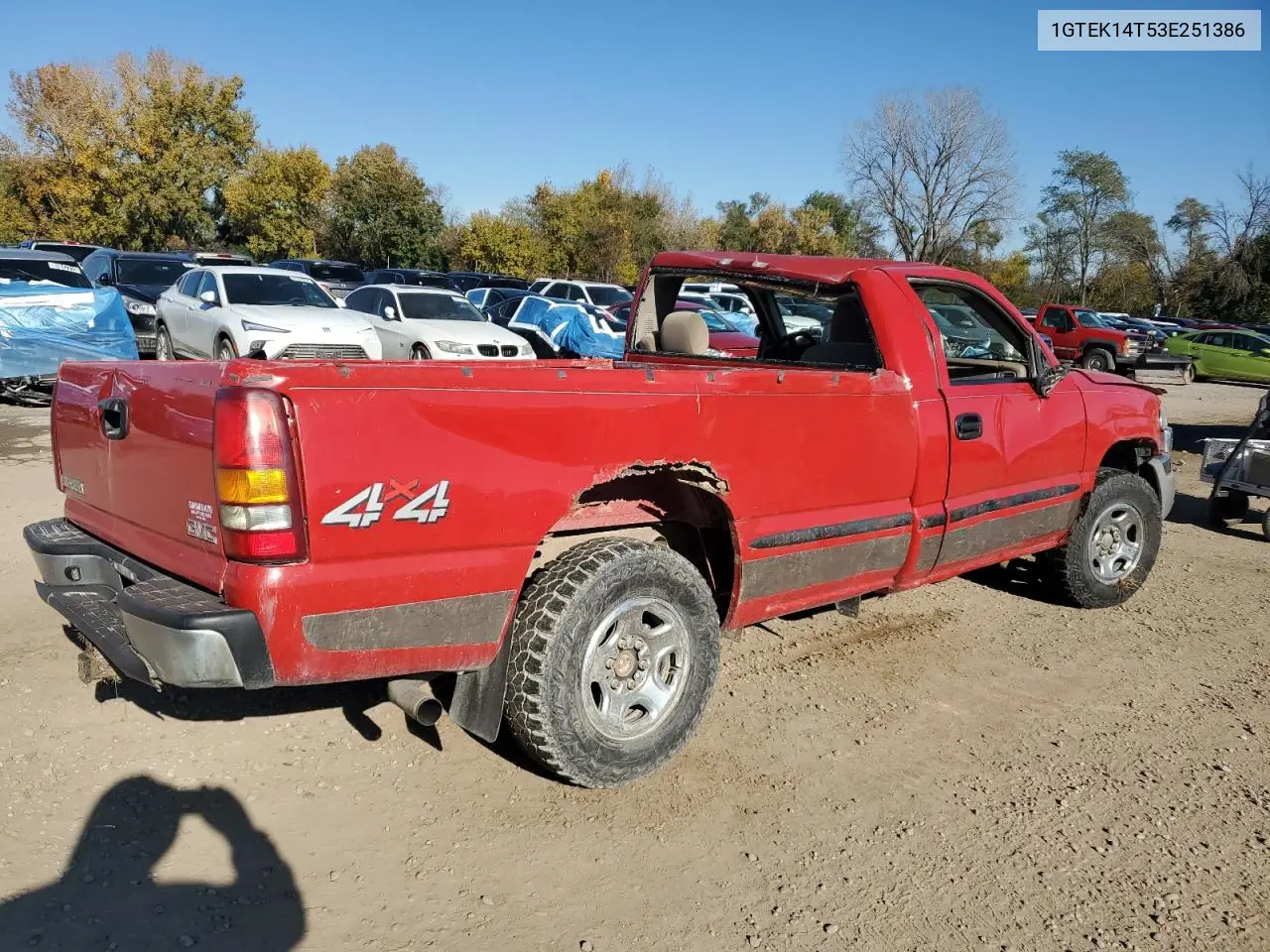 1GTEK14T53E251386 2003 GMC New Sierra K1500