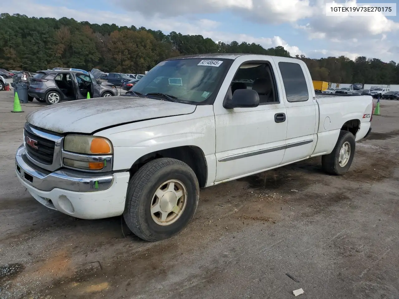 1GTEK19V73E270175 2003 GMC New Sierra K1500