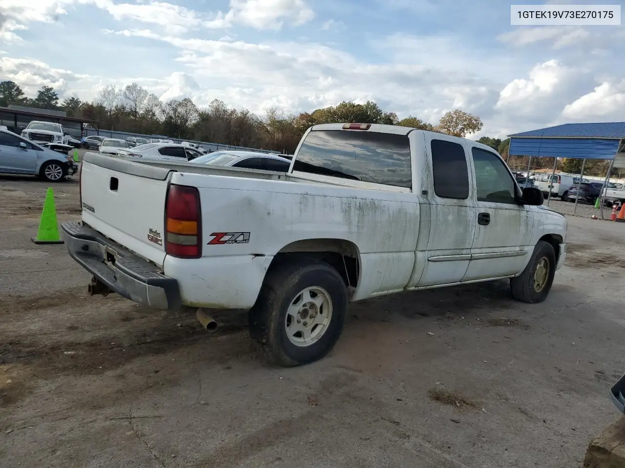 1GTEK19V73E270175 2003 GMC New Sierra K1500