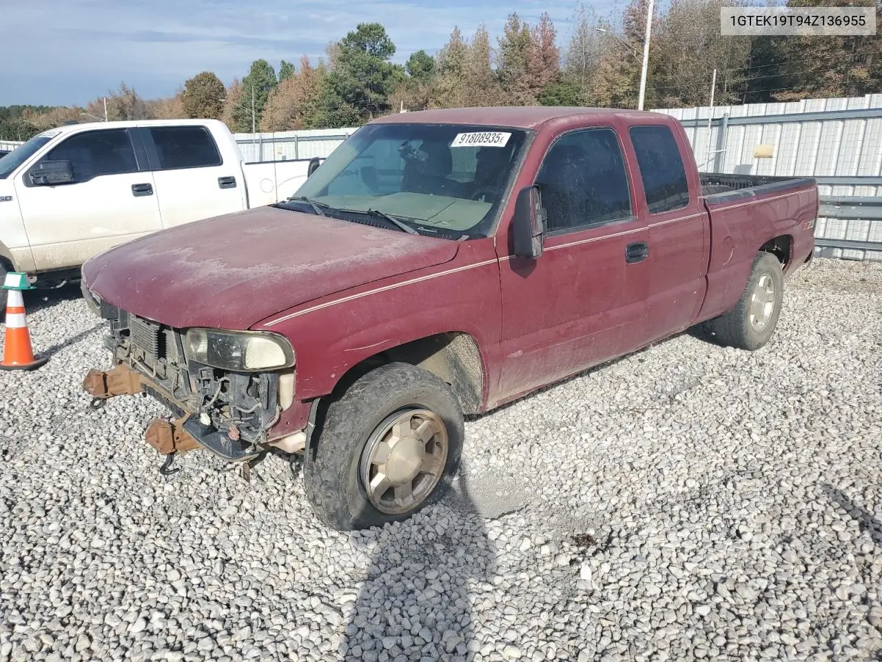 1GTEK19T94Z136955 2004 GMC New Sierra K1500