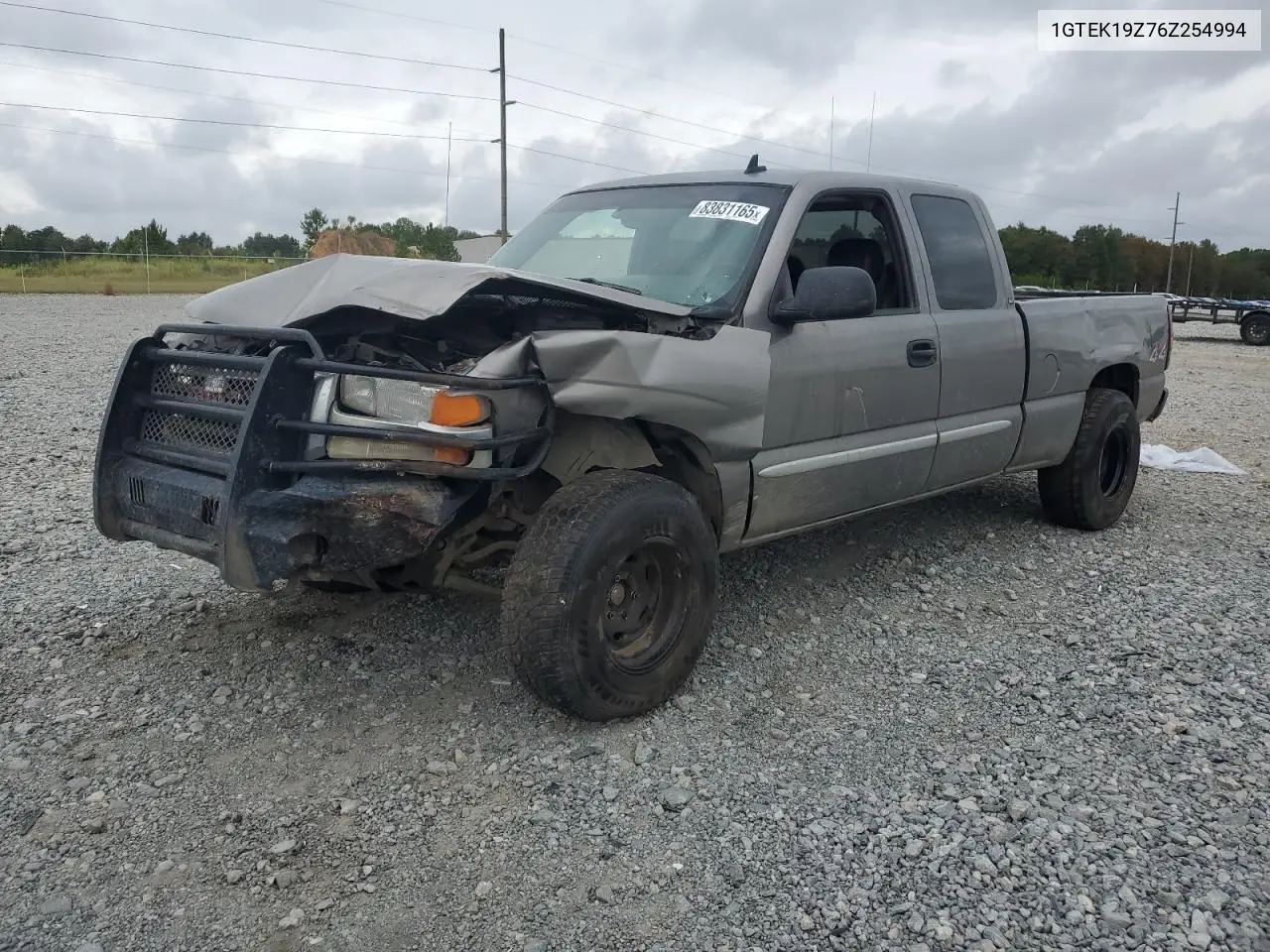 1GTEK19Z76Z254994 2006 GMC New Sierra K1500