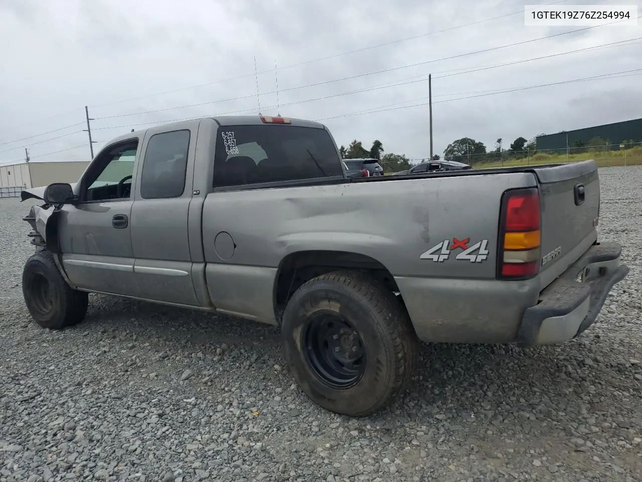 1GTEK19Z76Z254994 2006 GMC New Sierra K1500