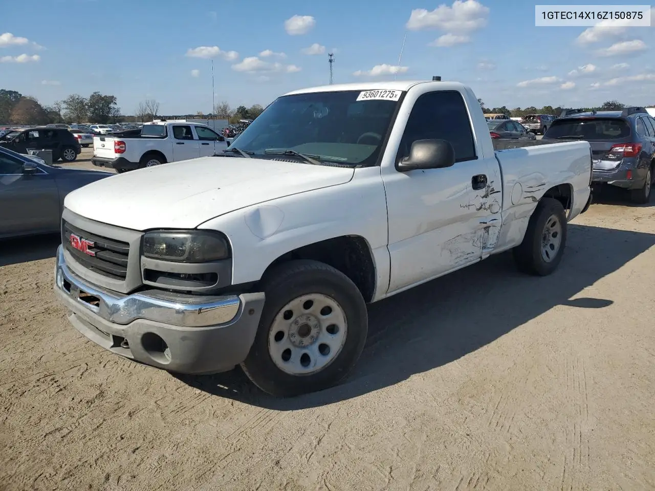 1GTEC14X16Z150875 2006 GMC New Sierra C1500