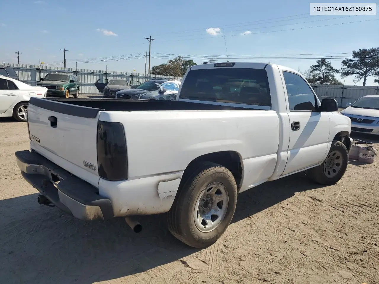 1GTEC14X16Z150875 2006 GMC New Sierra C1500