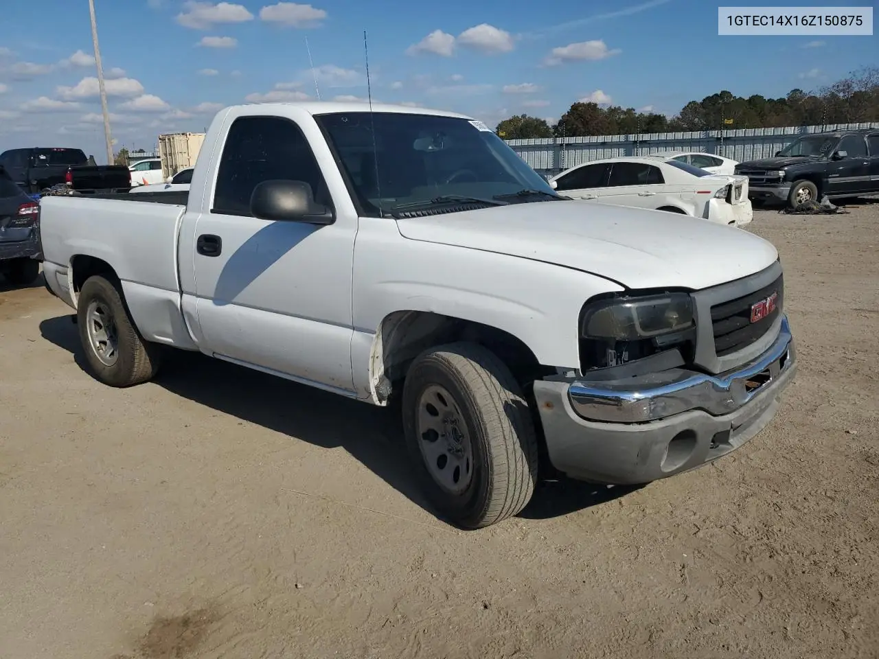 1GTEC14X16Z150875 2006 GMC New Sierra C1500