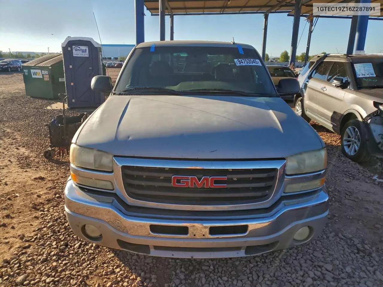 1GTEC19Z16Z287891 2006 GMC New Sierra C1500