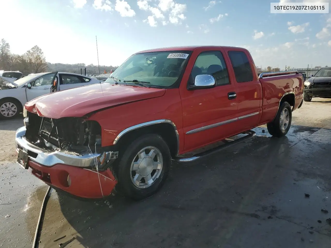 1GTEC19Z07Z105115 2007 GMC New Sierra C1500 Classic