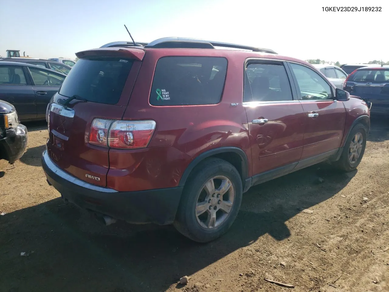 1GKEV23D29J189232 2009 GMC Acadia Slt-1