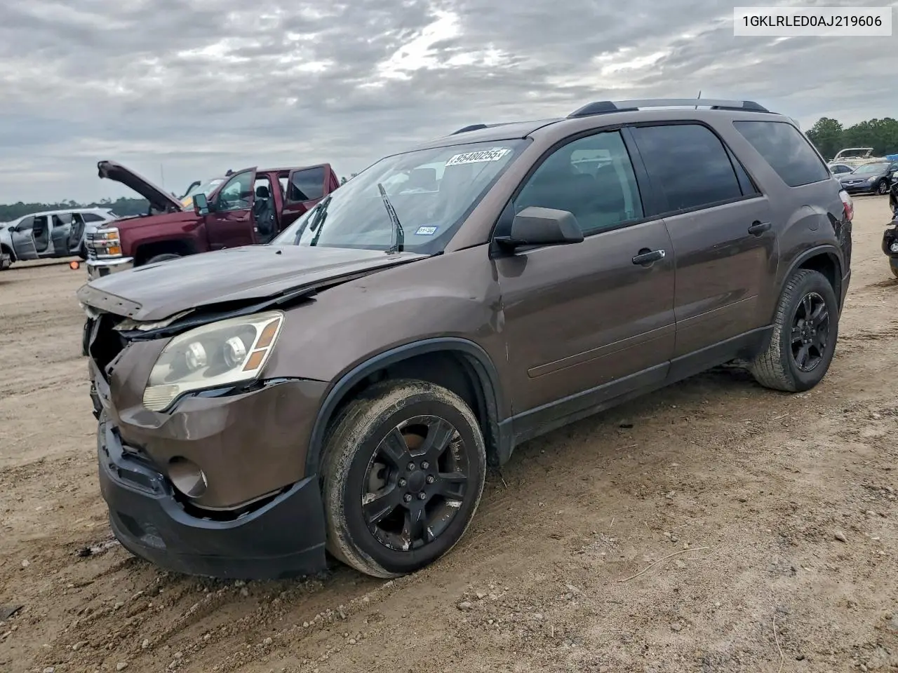 1GKLRLED0AJ219606 2010 GMC Acadia Sle