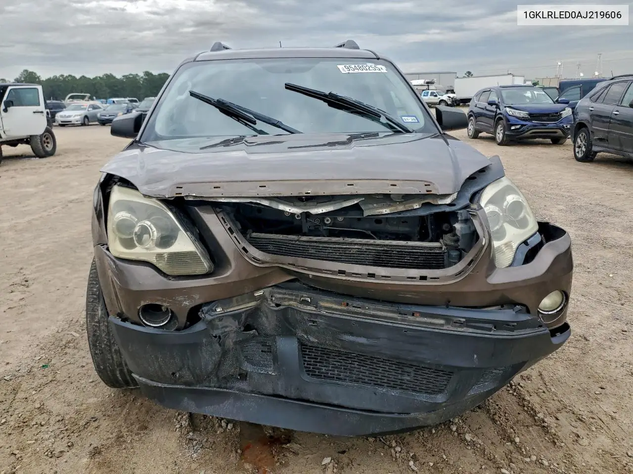 1GKLRLED0AJ219606 2010 GMC Acadia Sle