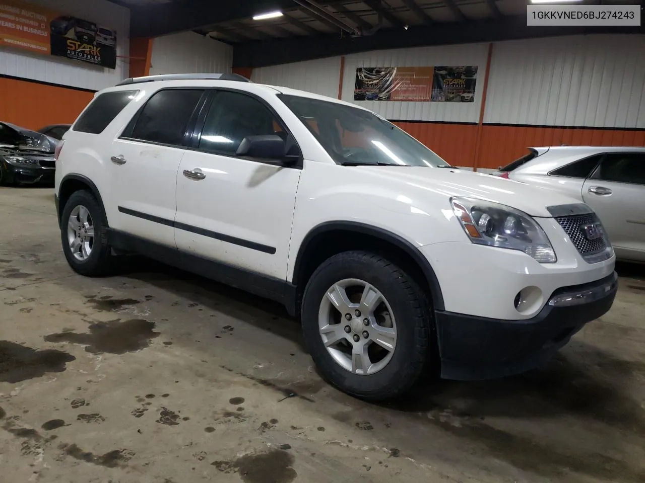 1GKKVNED6BJ274243 2011 GMC Acadia Sle