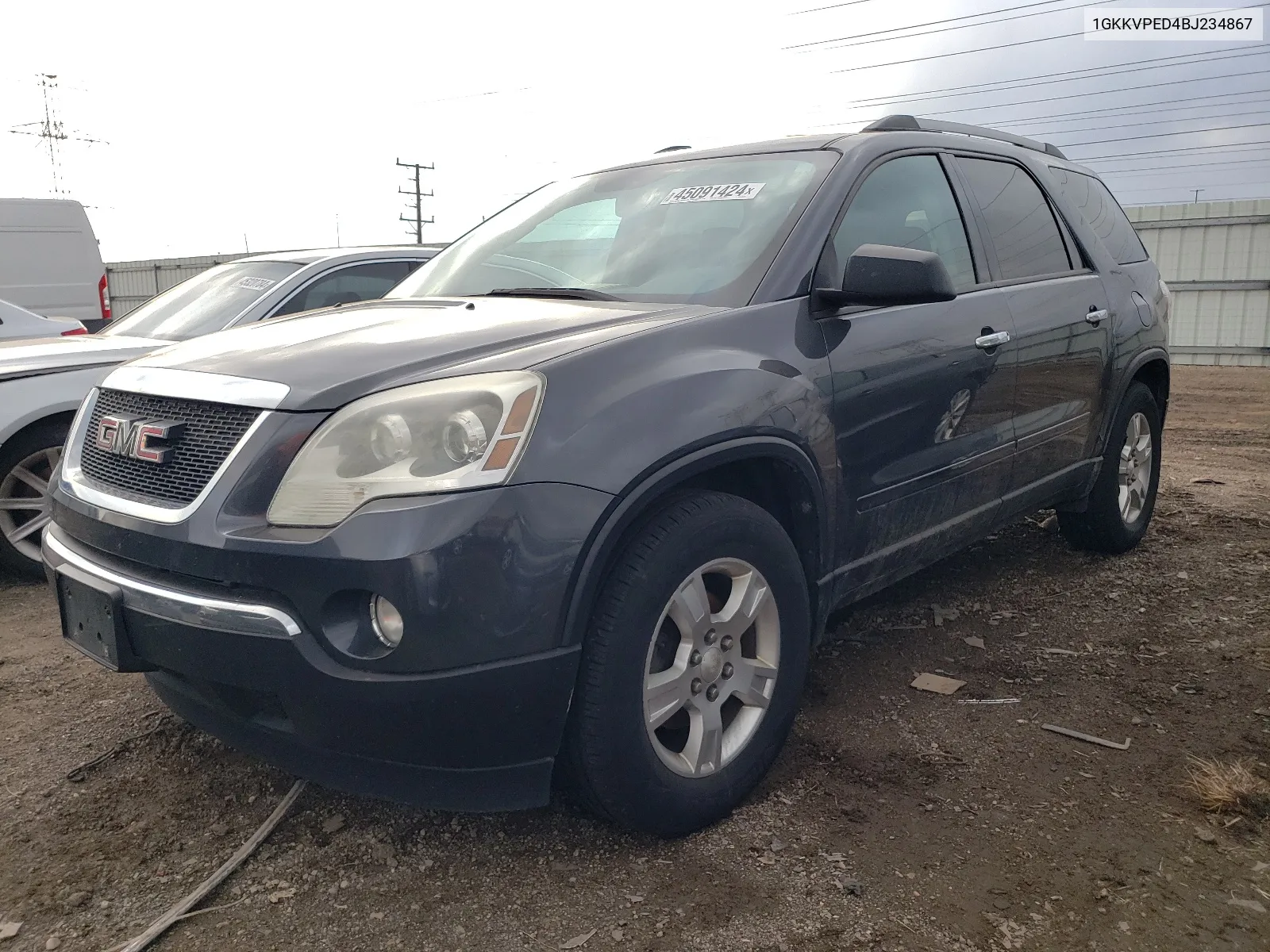 1GKKVPED4BJ234867 2011 GMC Acadia Sle