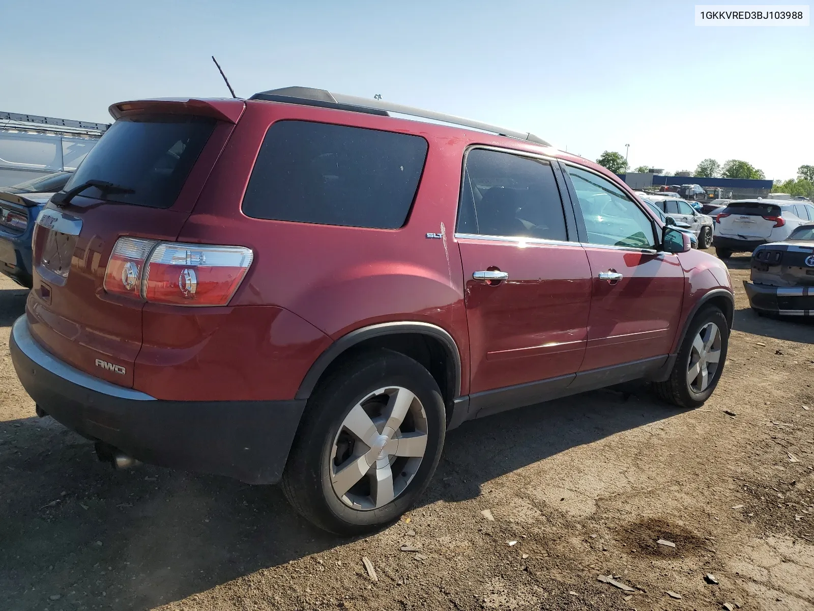 1GKKVRED3BJ103988 2011 GMC Acadia Slt-1