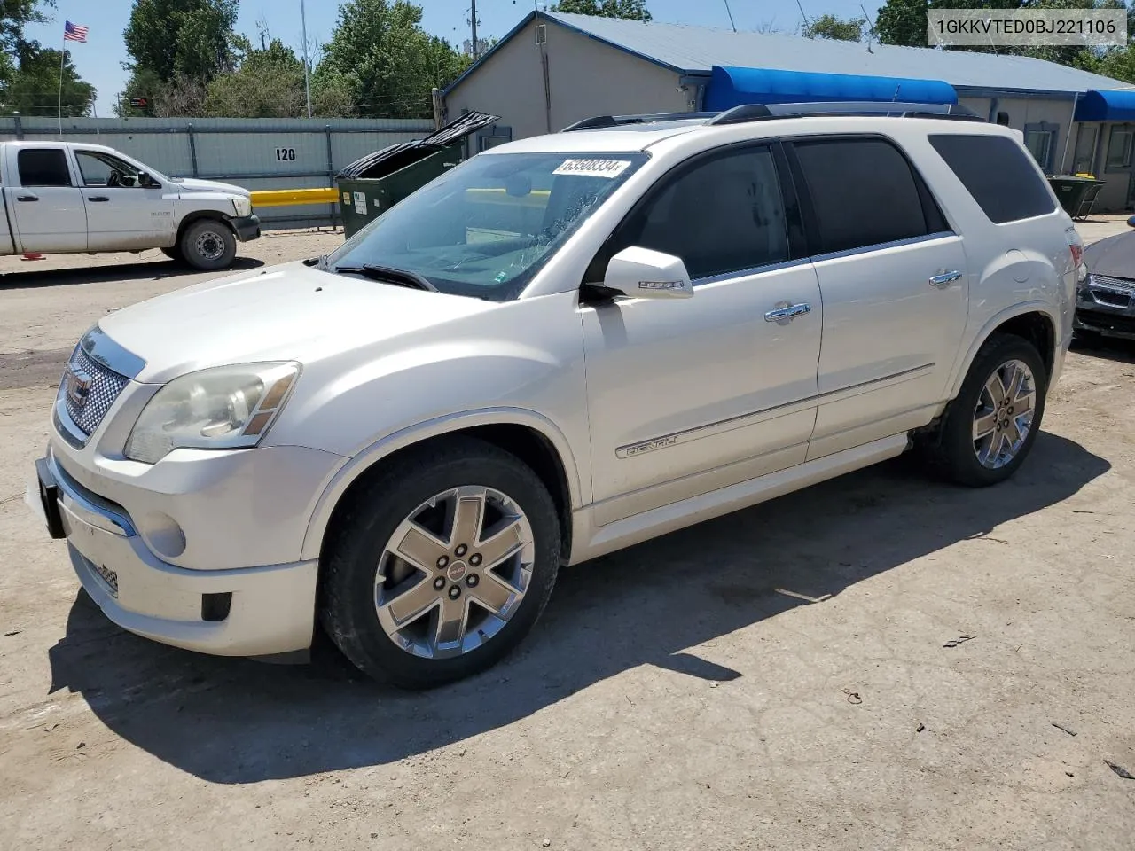 1GKKVTED0BJ221106 2011 GMC Acadia Denali